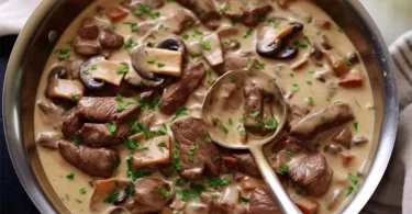 Boeuf Stroganoff facile et rapide à faire