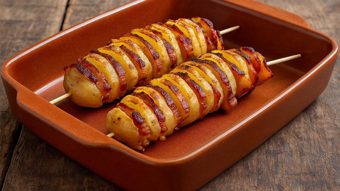 Brochettes de pommes de terre