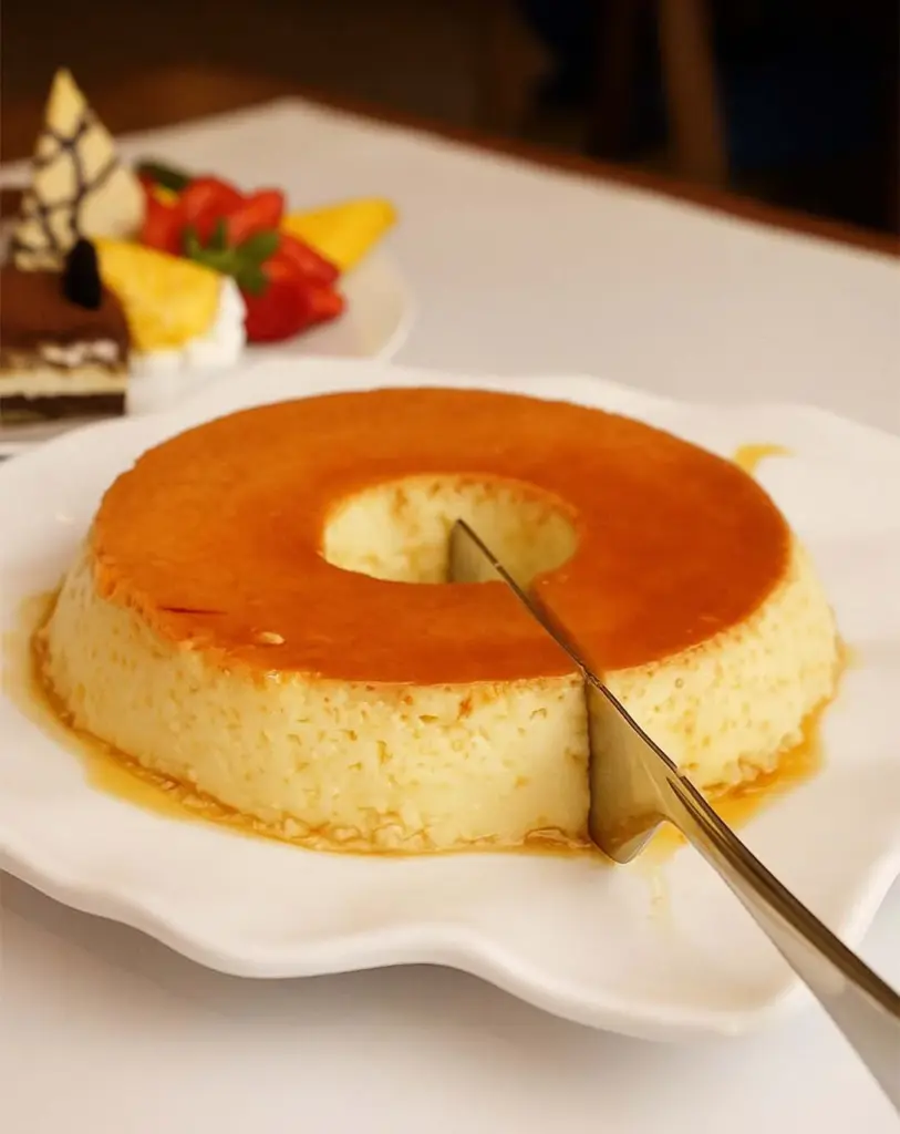 Gâteau de riz au caramel et vanille à l’ancienne