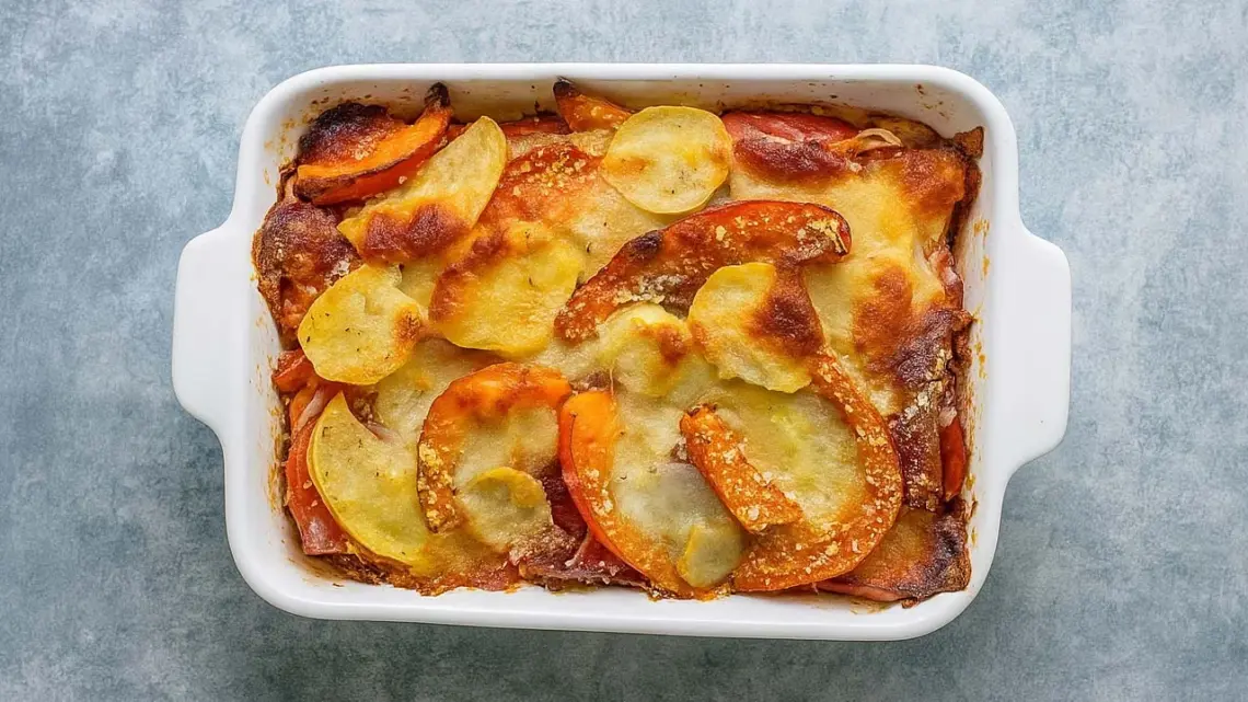 Gratin de courge et pommes de terre