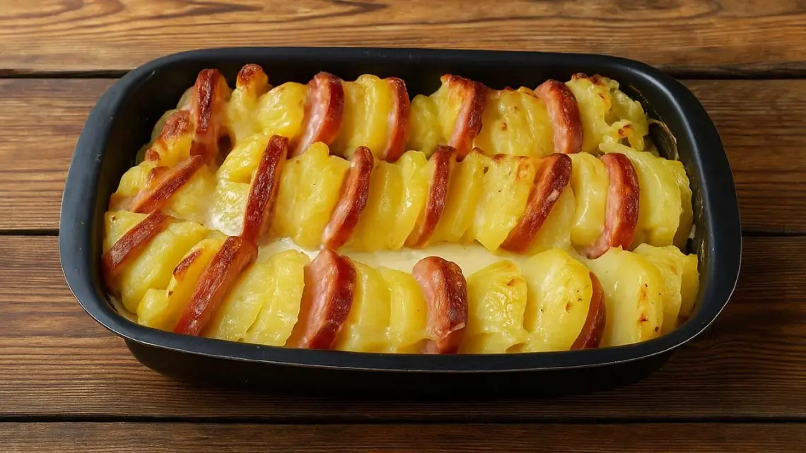 Gratin de pommes de terre à la saucisse de Morteau