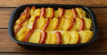 Gratin de pommes de terre à la saucisse de Morteau