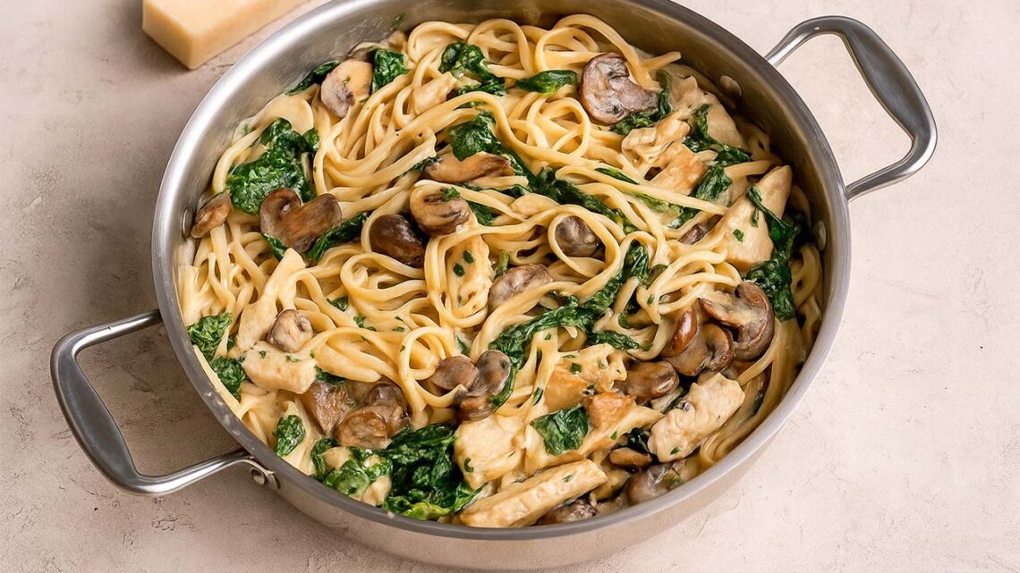 Pâtes au Poulet Florentine