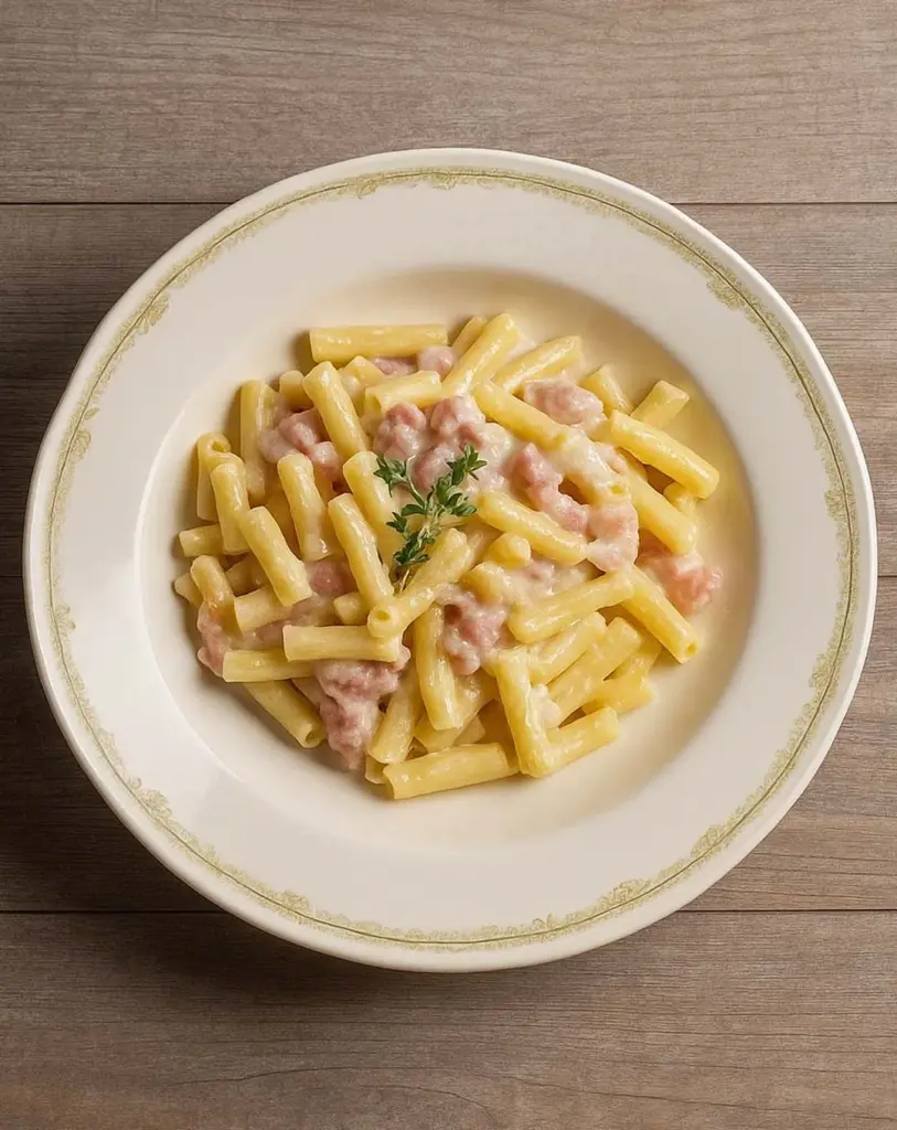 Pâtes au jambon et fromage