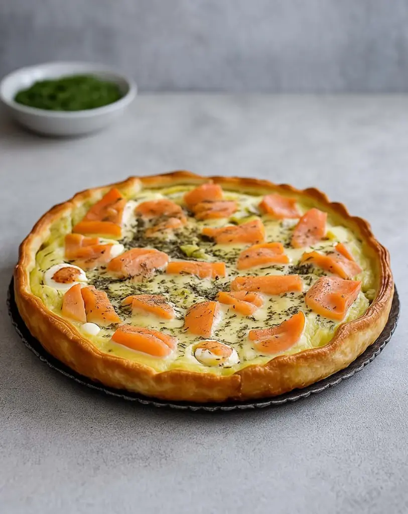 Quiche au saumon et au boursin : une recette simple, rapide et gourmande