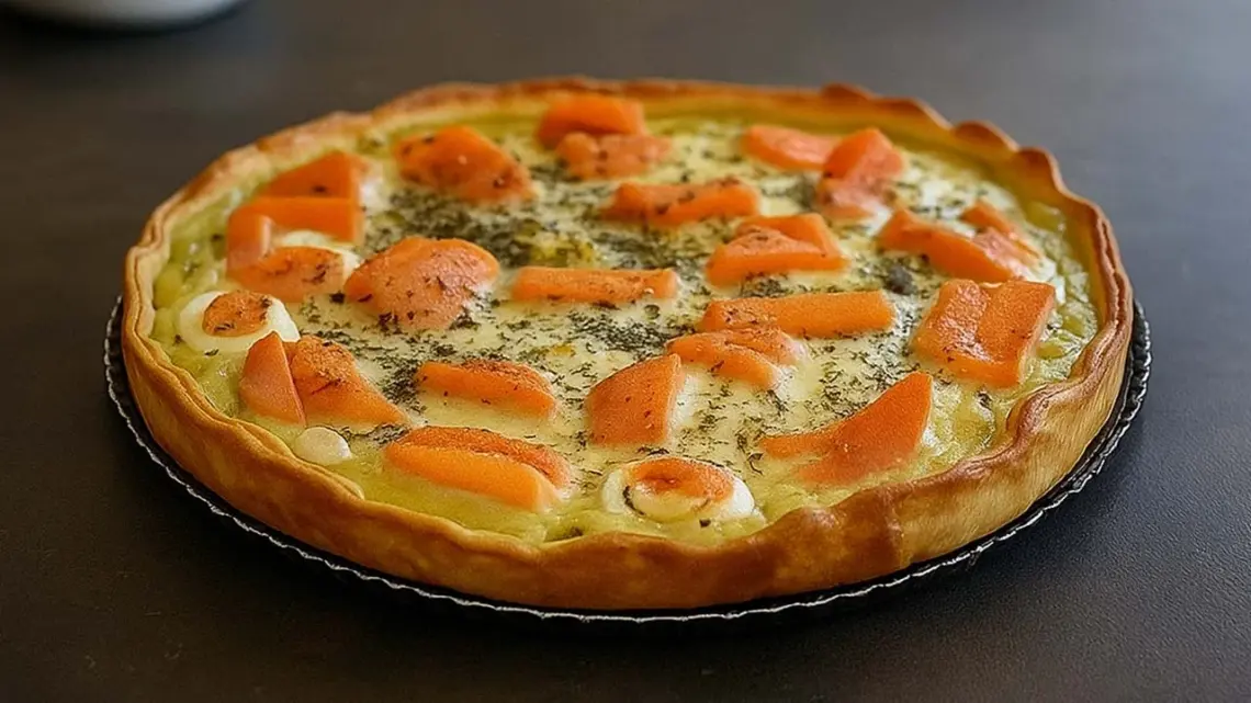 Quiche au saumon et au boursin : une recette simple, rapide et gourmande