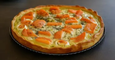 Quiche au saumon et au boursin : une recette simple, rapide et gourmande