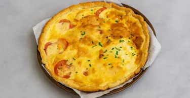 Quiche aux pommes de terre ,jambon cru et camembert