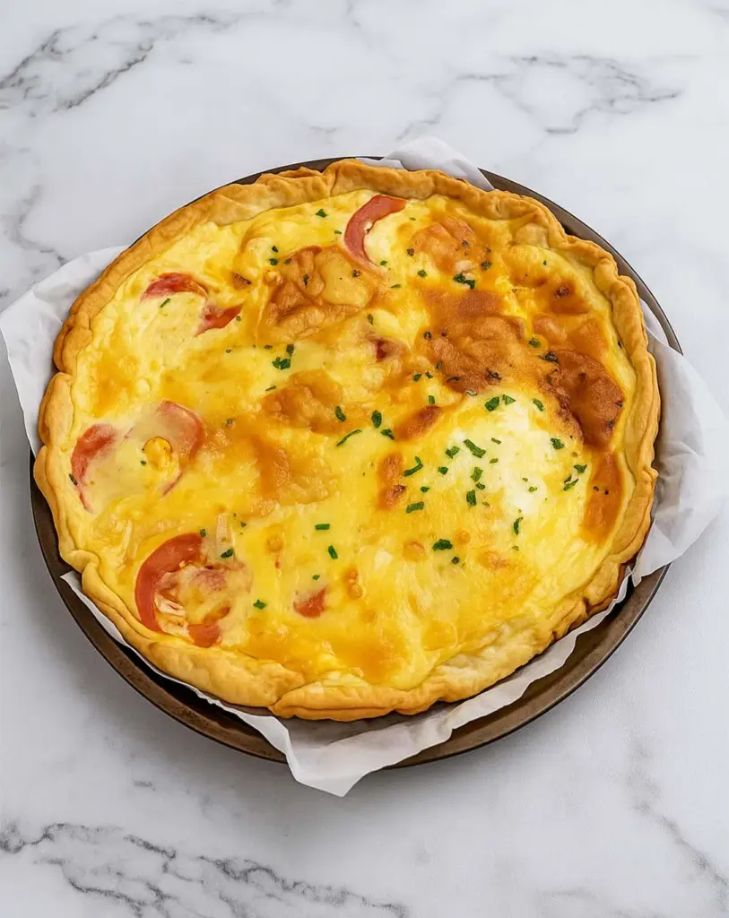 Quiche aux pommes de terre ,jambon cru et camembert