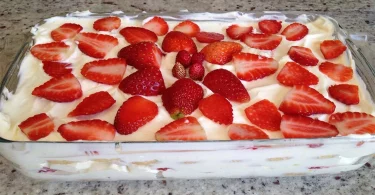 Recette tiramisu aux fraises prêt en 10 minutes