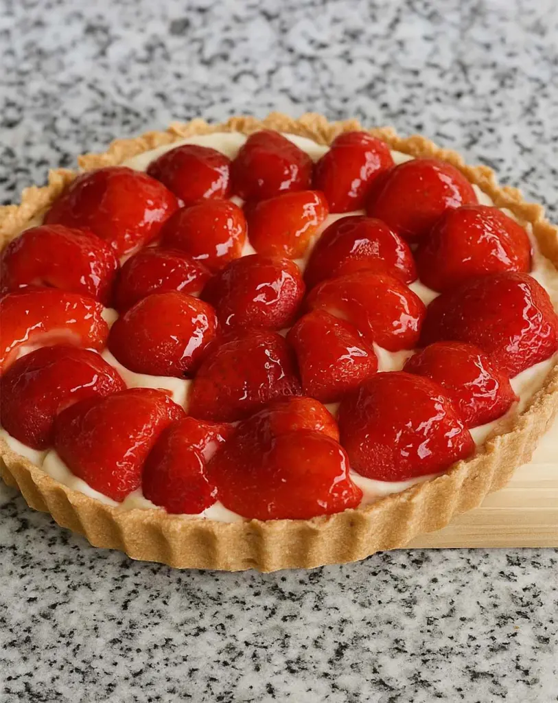 Tarte aux fraises à l’ancienne, recette facile