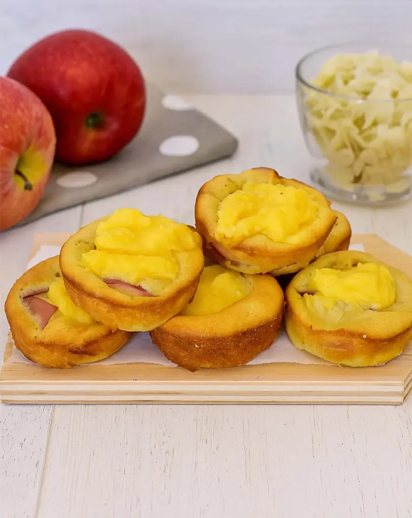 Tartelettes aux pommes et crème en 12 minutes