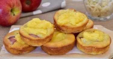 Tartelettes aux pommes et crème en 12 minutes
