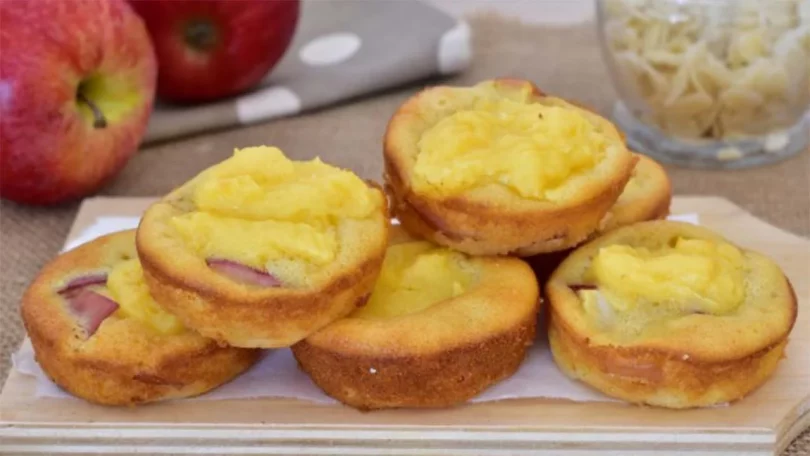 Tartelettes aux pommes et crème en 12 minutes