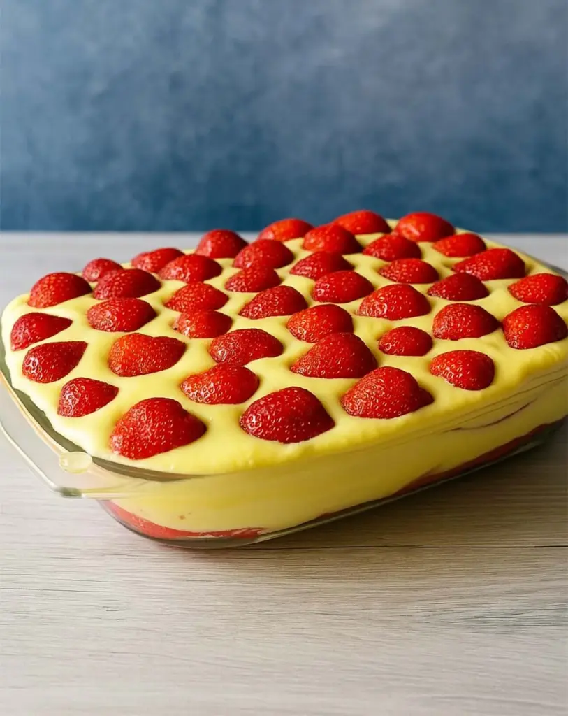 Tiramisu gourmand aux fraises : léger, fruité et irrésistible