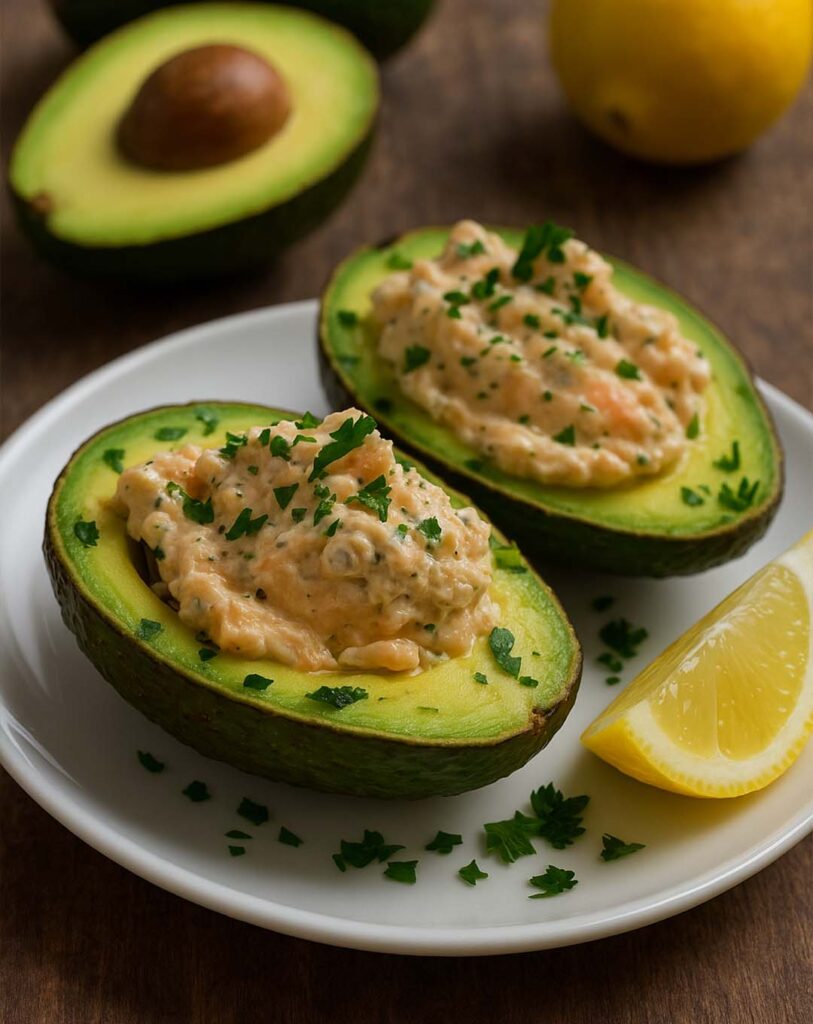 Avocats farcis aux rillettes de thon