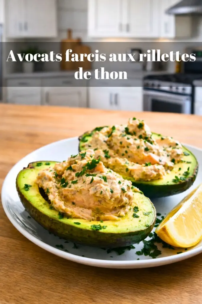 Avocats farcis aux rillettes de thon