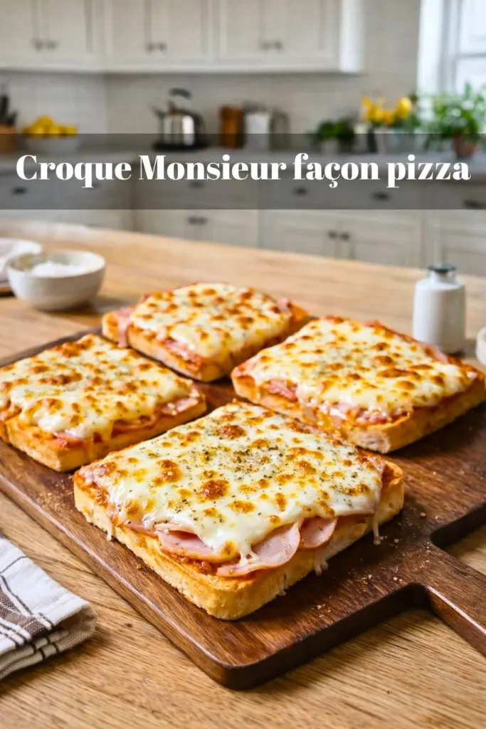 Croque Monsieur façon pizza
