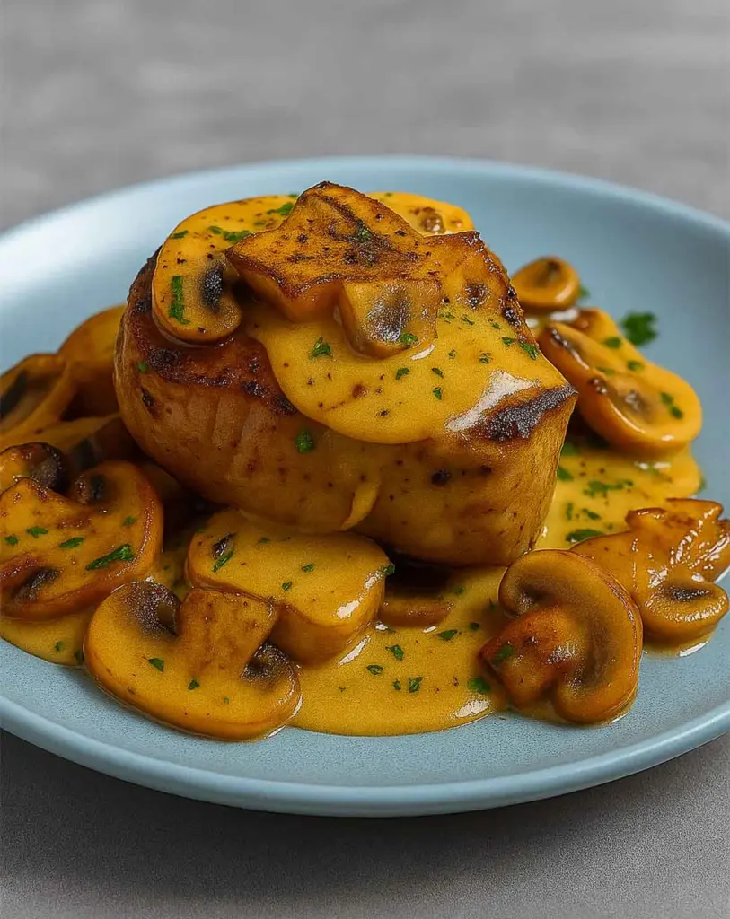 Filet Mignon Au Boursin Et Champignons