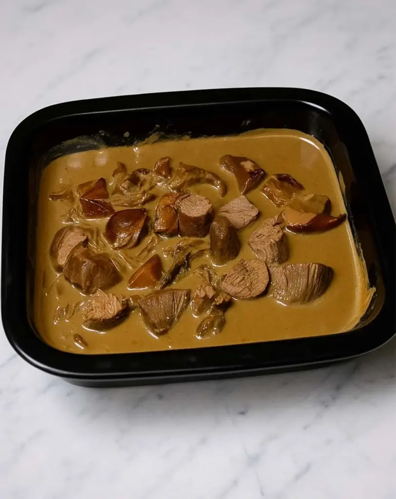 Filet mignon aux cèpes, sauce au foie gras