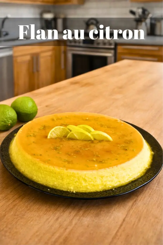 Flan au citron est un parfait équilibre entre acidité et douceur