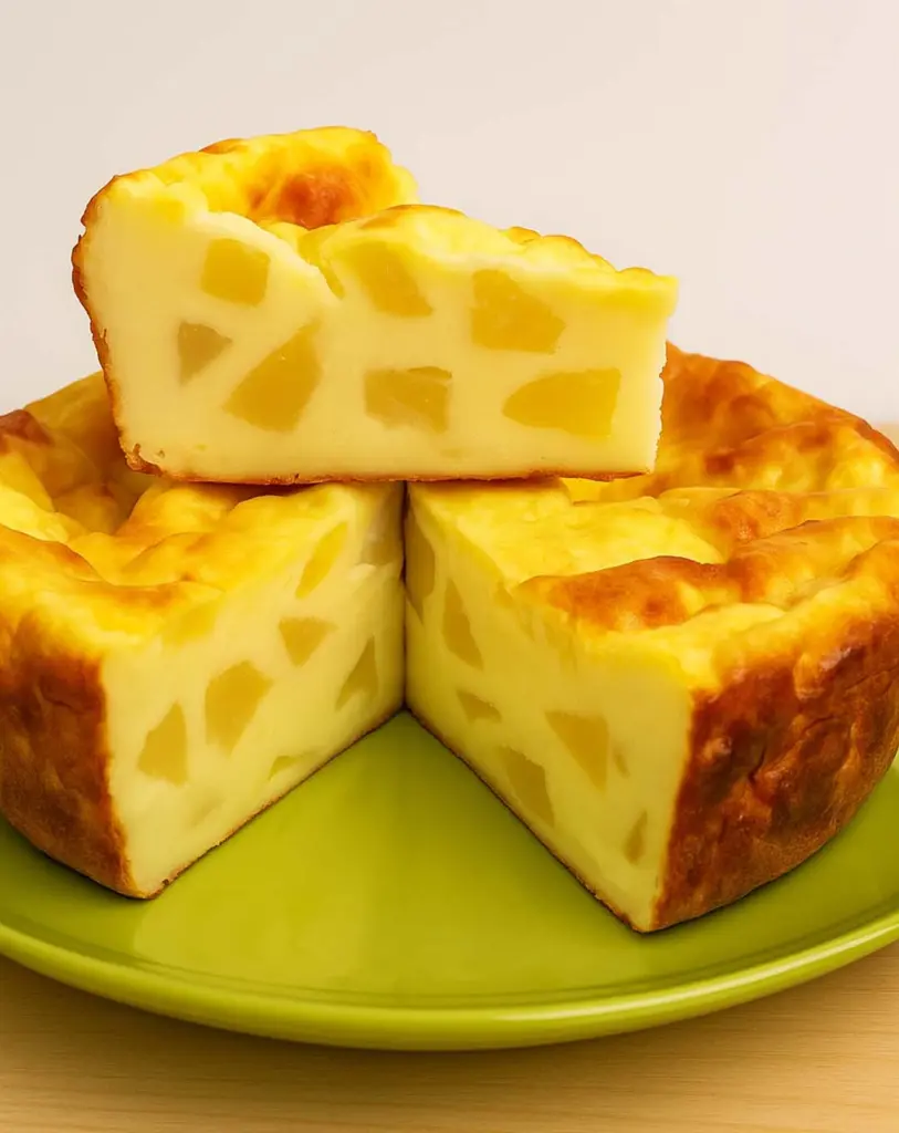 Flan aux pommes et yaourt