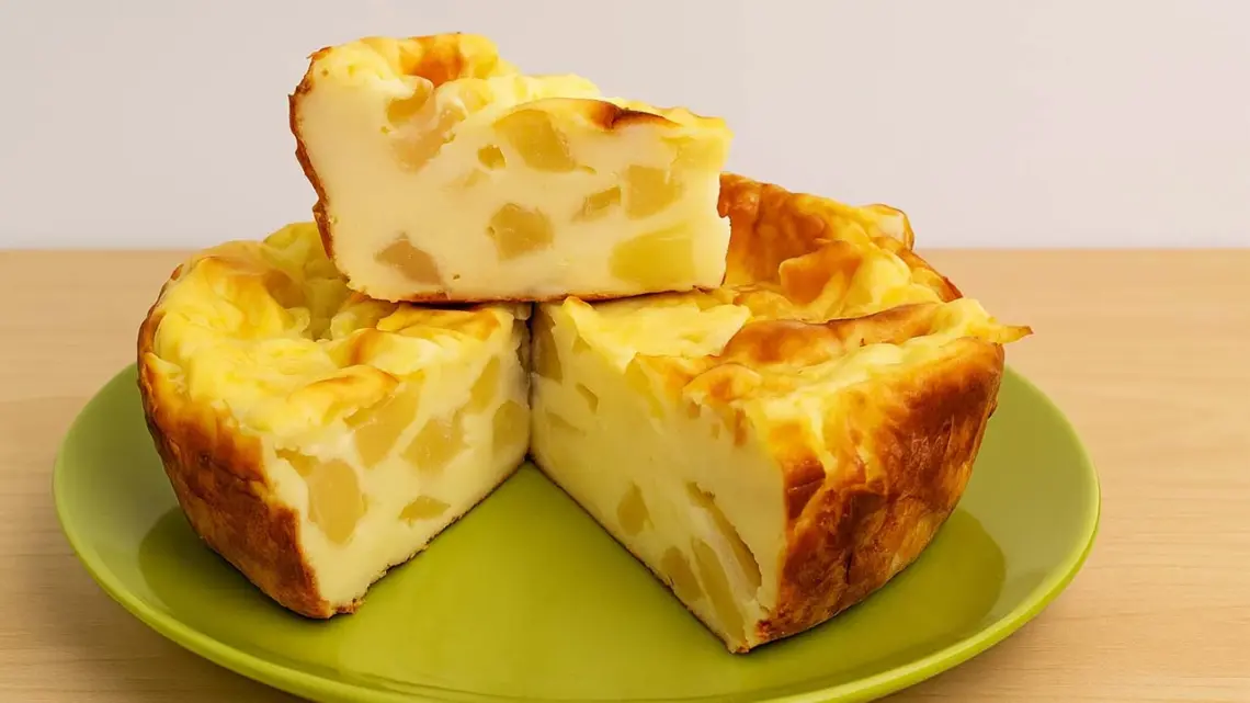 Flan aux pommes et yaourt