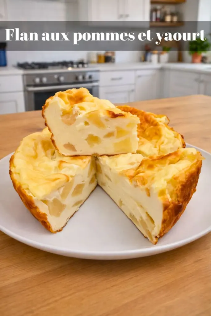 Flan aux pommes et yaourt : un dessert léger et fondant