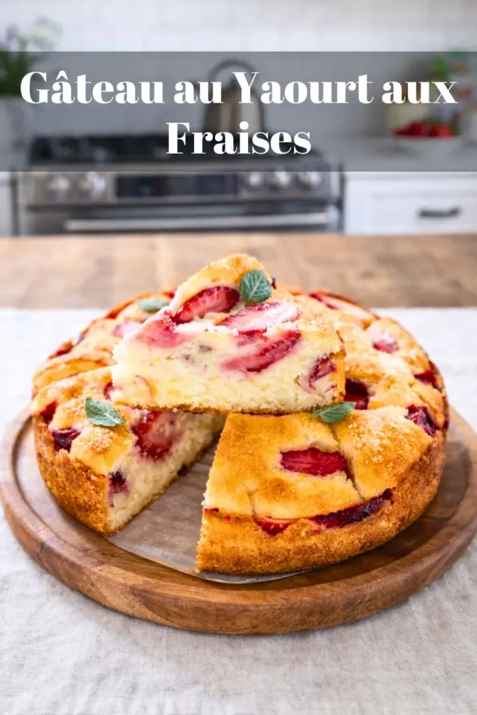 Gâteau au Yaourt aux Fraises