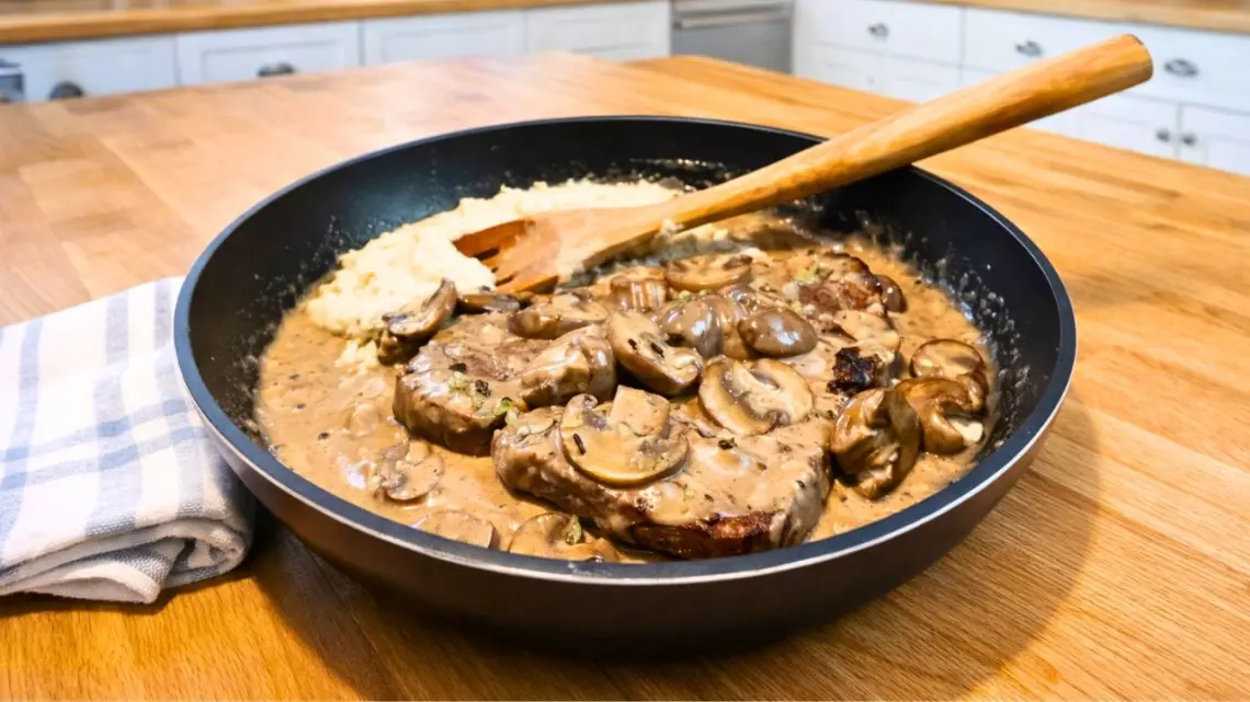 Filet Mignon Au Boursin Et Champignons