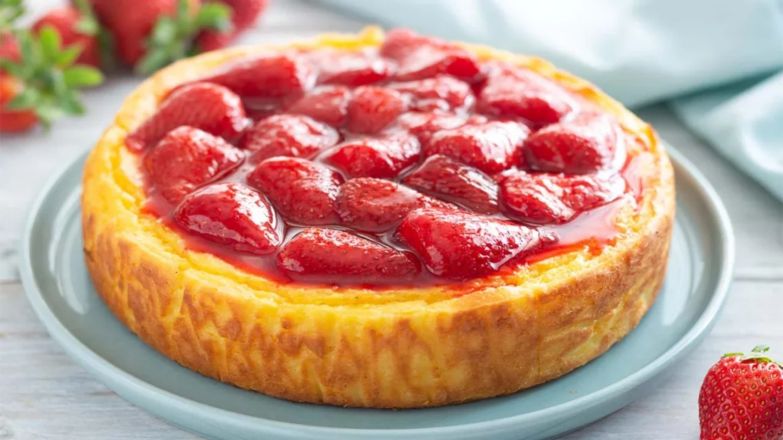 Gâteau de Semoule à la Vanille et Fraise