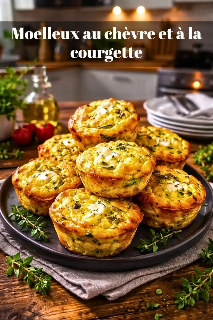 Moelleux au chèvre et à la courgette