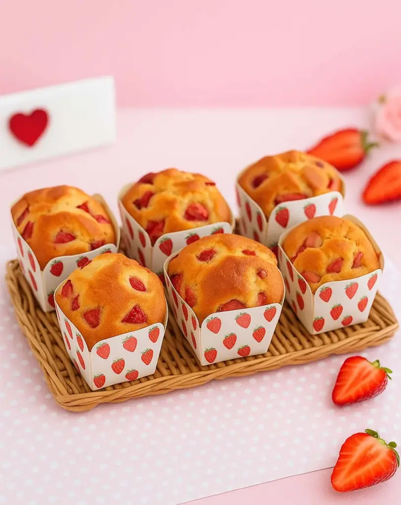 Muffins aux fraises et au mascarpone facile