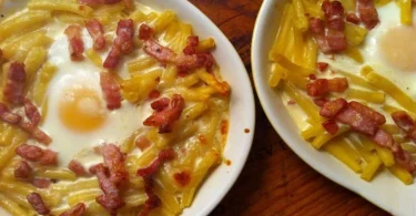 Oeufs cocotte façon carbonara