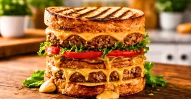 Panini Burger au Cheddar : une recette gourmande et facile à préparer