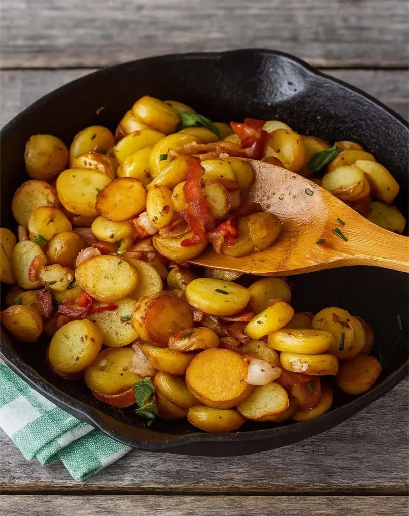 Pommes de terre sautées au bacon