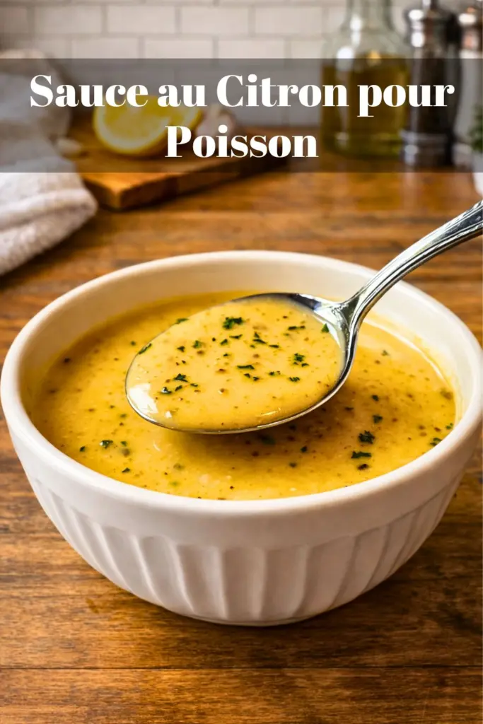 Sauce au Citron pour Poisson