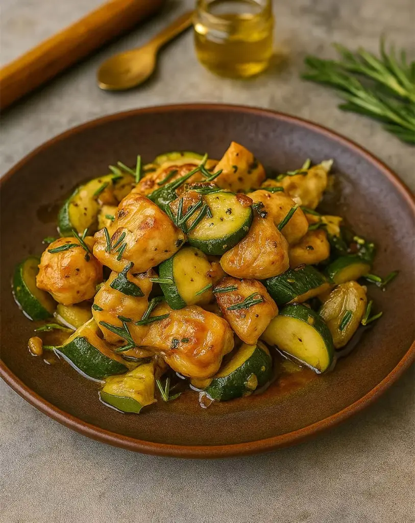 Sauté de Poulet Courgette à la Sauce Soja