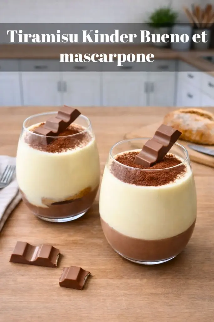 Tiramisu Kinder Bueno et mascarpone