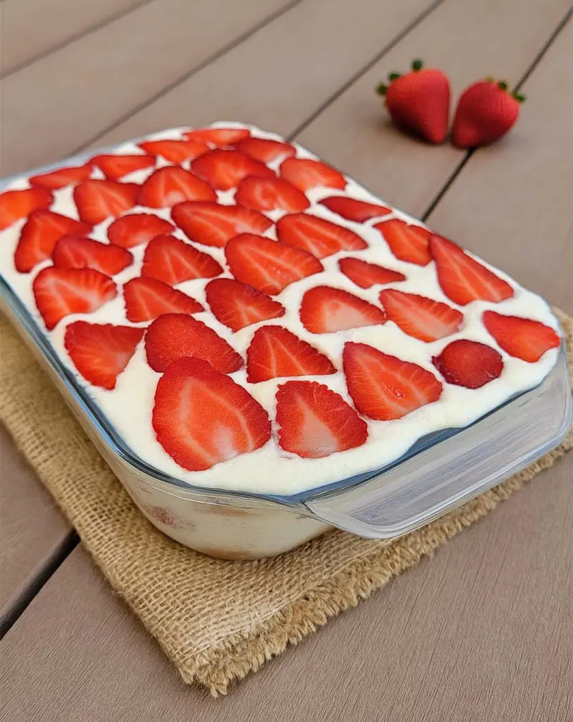 Tiramisu aux fraises mascarpone facile