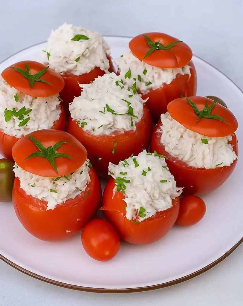 Tomates Farcies au Thon et Fromage Blanc