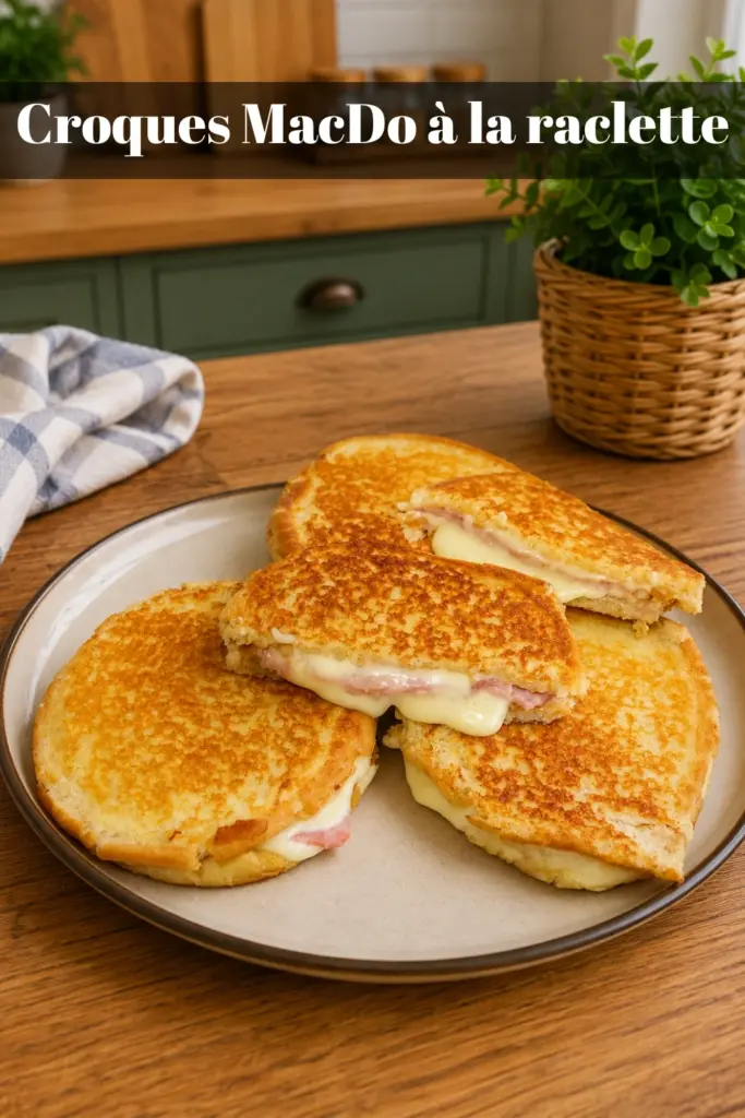 Croques MacDo à la raclette recette facile