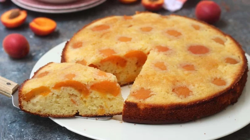 Gâteau renversé aux abricots sans beurre