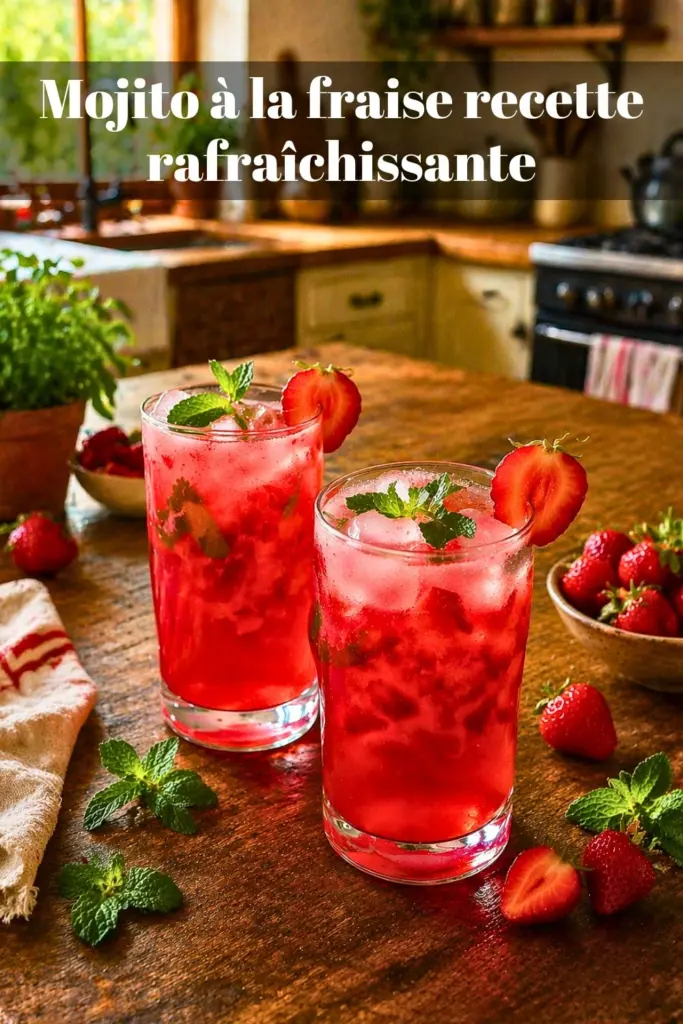 Mojito à la fraise recette rafraîchissante