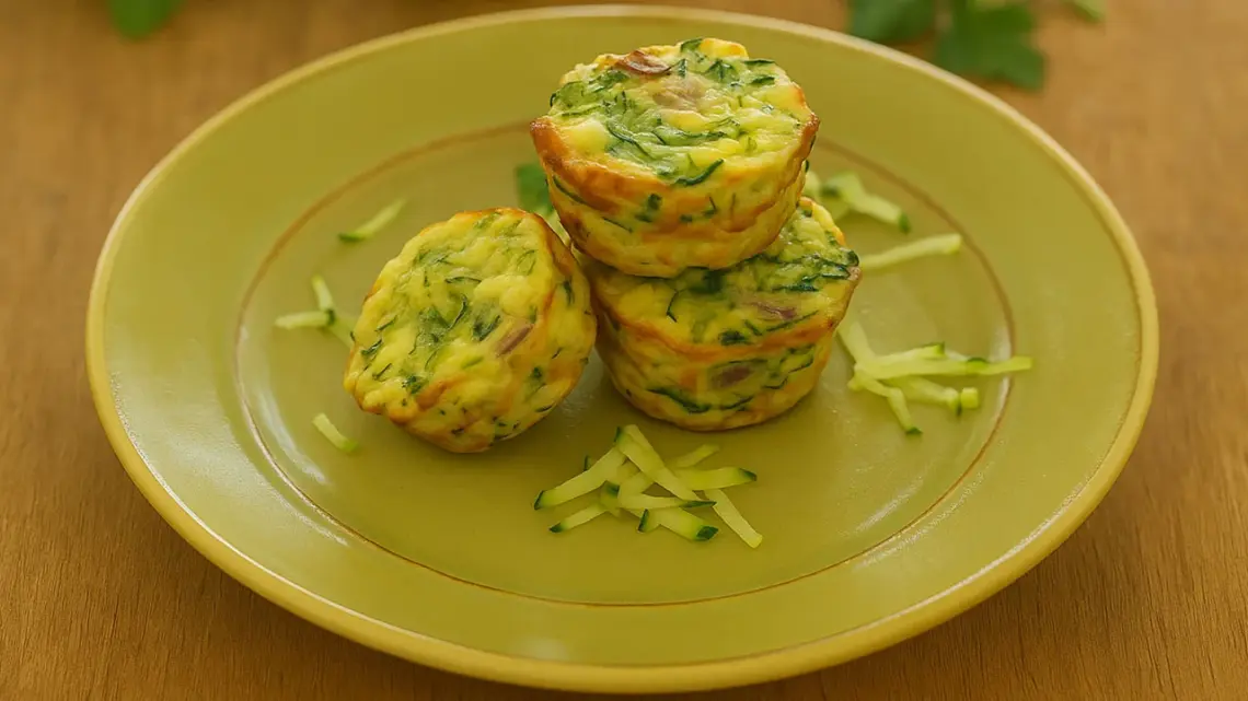 Muffins aux courgettes et œufs - Juste 4 ingrédients !
