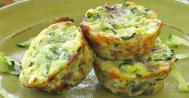Muffins aux courgettes et œufs - Juste 4 ingrédients !