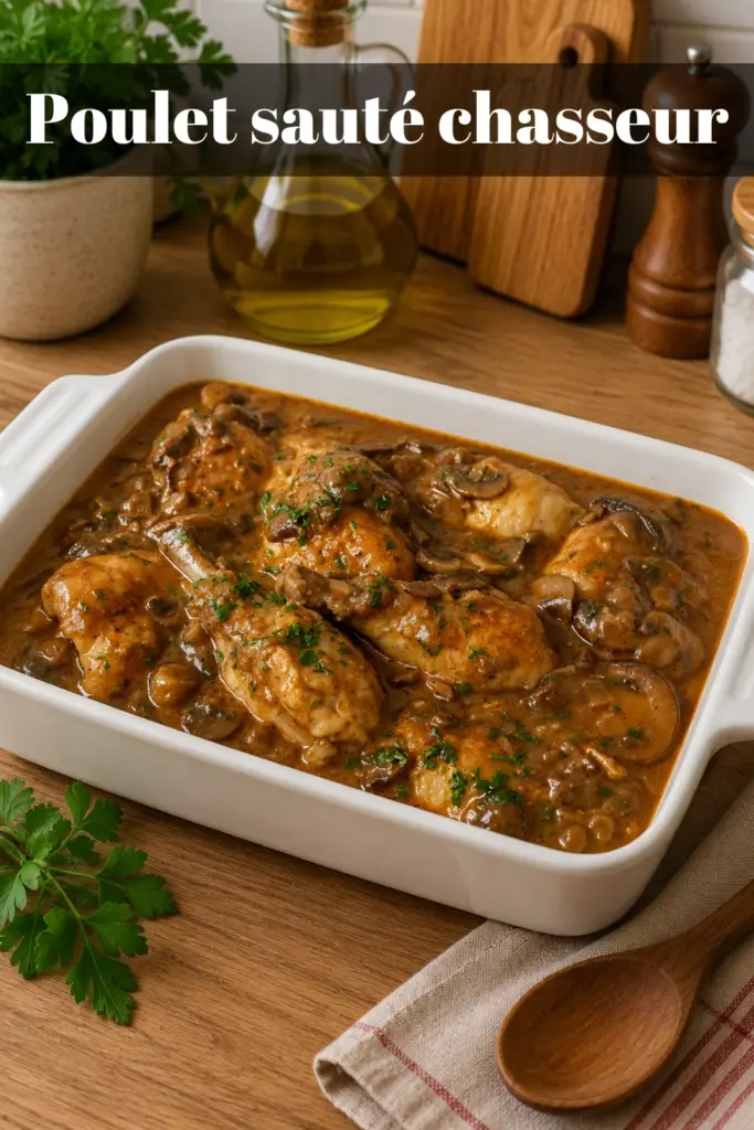 Poulet sauté chasseur