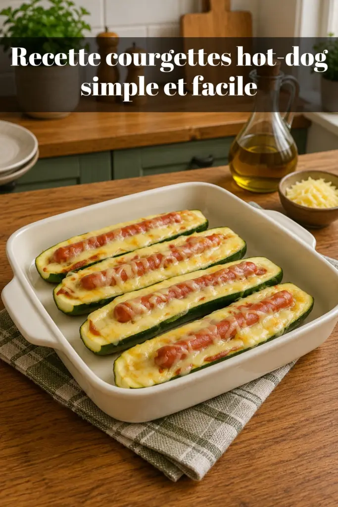 Recette courgettes hot-dog simple et facile