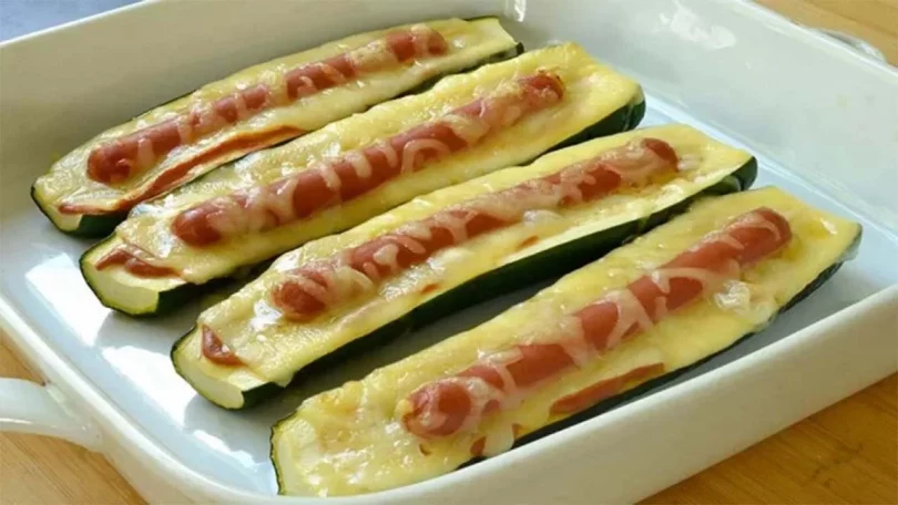 Recette courgettes hot-dog simple et facile
