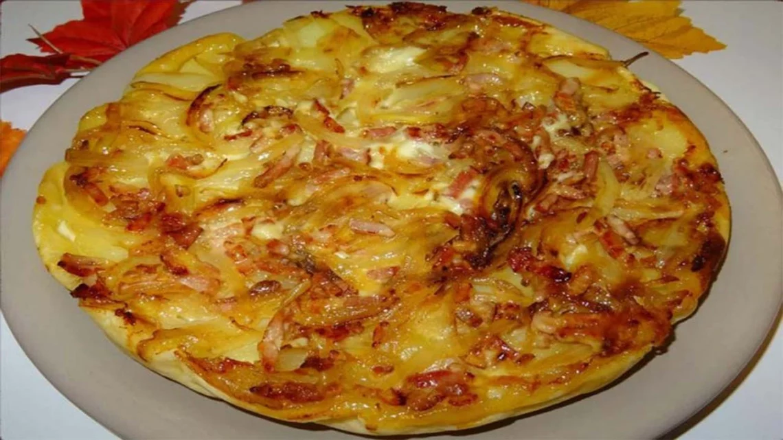 Tarte à l'oignon et au reblochon